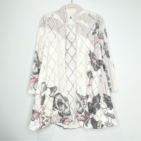 Anthropologie Knitted and Knotted Open Front Cardigan Size S - Picture 2 of 6